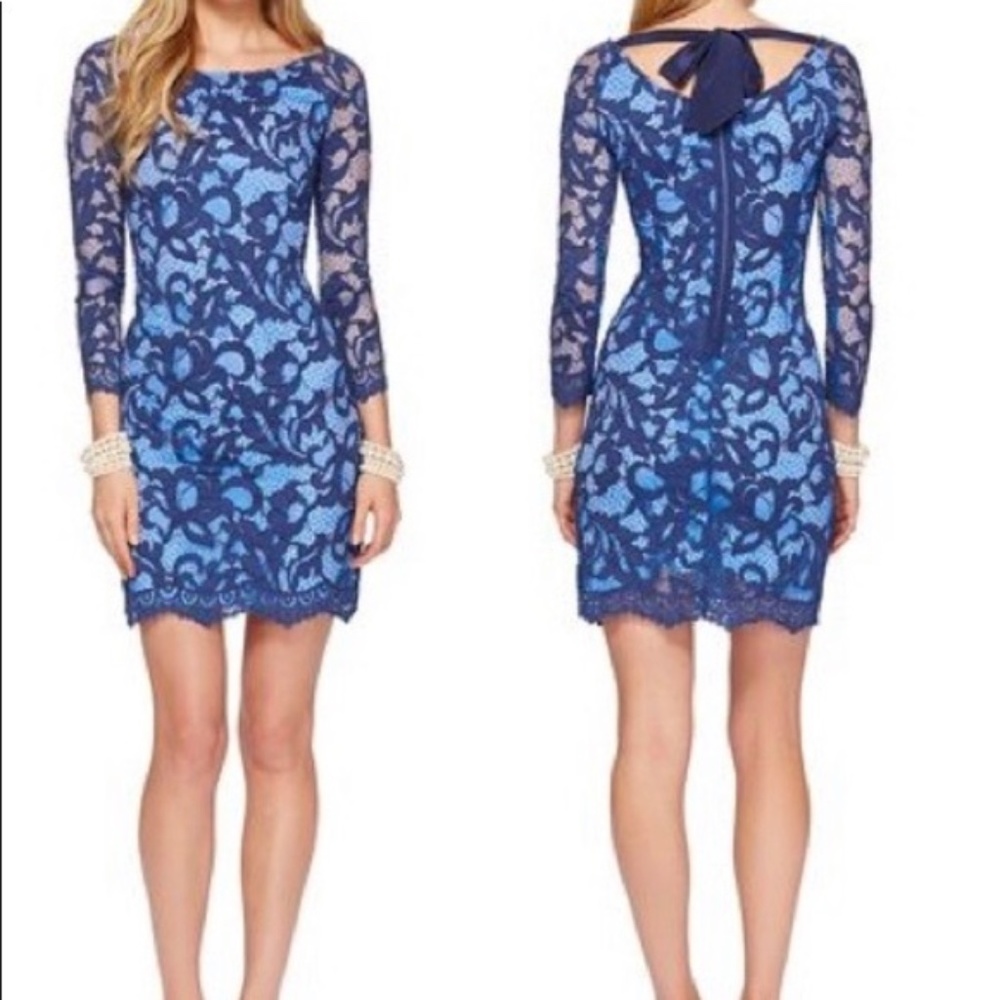 Lilly Pulitzer Aaliyah Lace Dress in True Navy